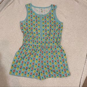 Tea Collection Pineapple Romper, Size 16